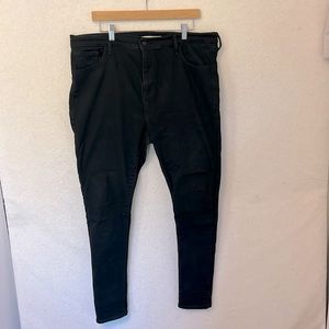 Levi's 720 high rise Super Skinny black jeans 18W